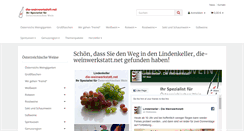 Desktop Screenshot of dieweinwerkstatt.com