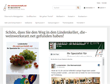 Tablet Screenshot of dieweinwerkstatt.com